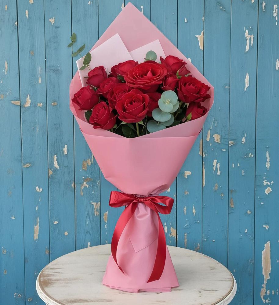 Букет красный бархат в Иглино Букет цветов из: Розы в Иглино