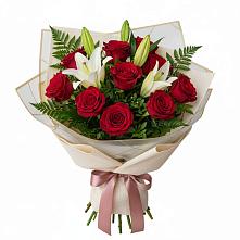 Букет высокая поэзия #REPLACE_PRED# Иглино Букет цветов из:  Лилии и Розы #REPLACE_PRED# Иглино