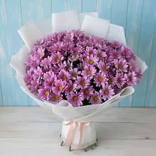 Букет сиреневая охапка в Иглино Букет цветов из:  Хризантемы в Иглино