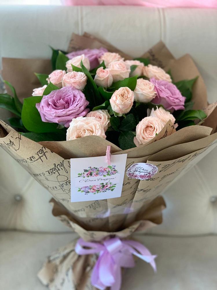 Букет розовая сирень в Иглино Букет цветов из: Розы в Иглино