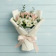 Букет Утренний поцелуй в Иглино Букет цветов из:  Альстромерии в Иглино