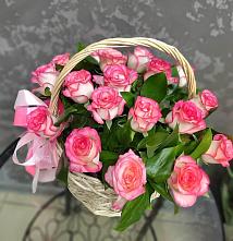 Цветочная композиция из Розы в корзине #REPLACE_PRED# Иглино