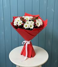 Букет ягоды на снегу в Иглино Букет цветов из:  Хризантемы в Иглино