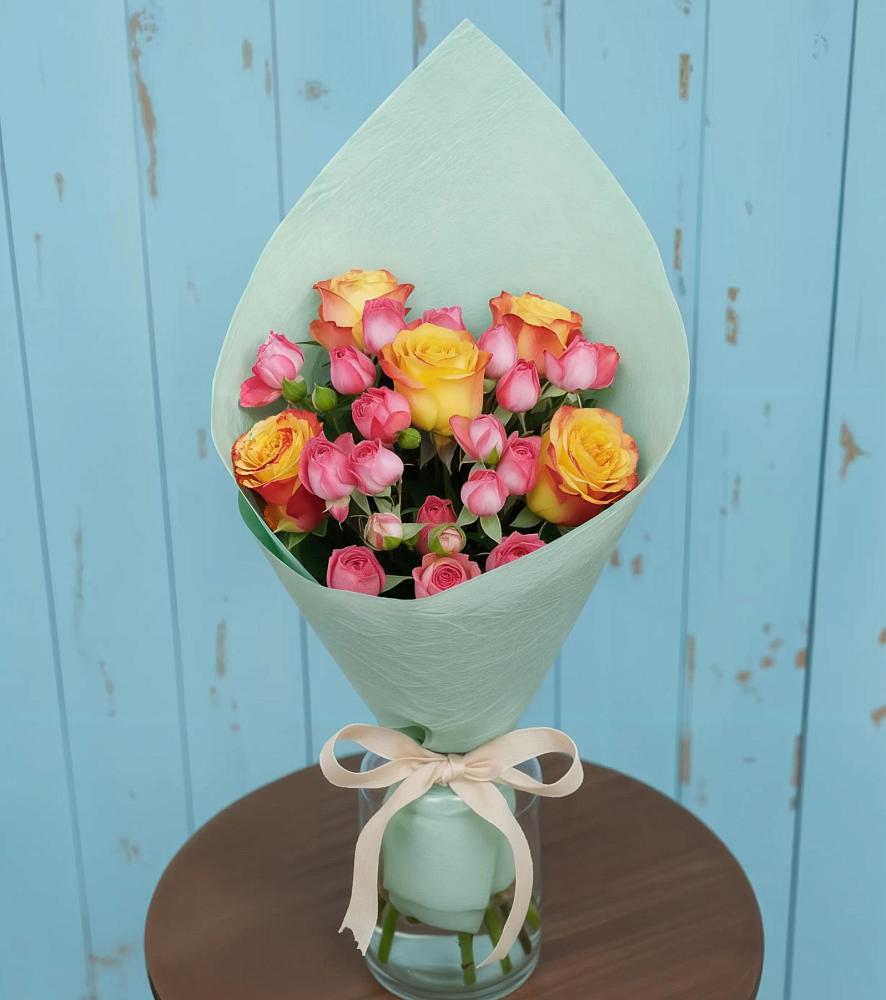 Букет Отличное настроение в Иглино Букет цветов из: Розы в Иглино