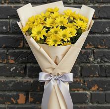 Букет Желтое настроение в Иглино Букет цветов из:  Хризантемы в Иглино