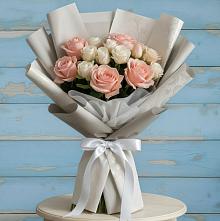 Букет Нежное облако в Иглино Букет цветов из:  Розы в Иглино