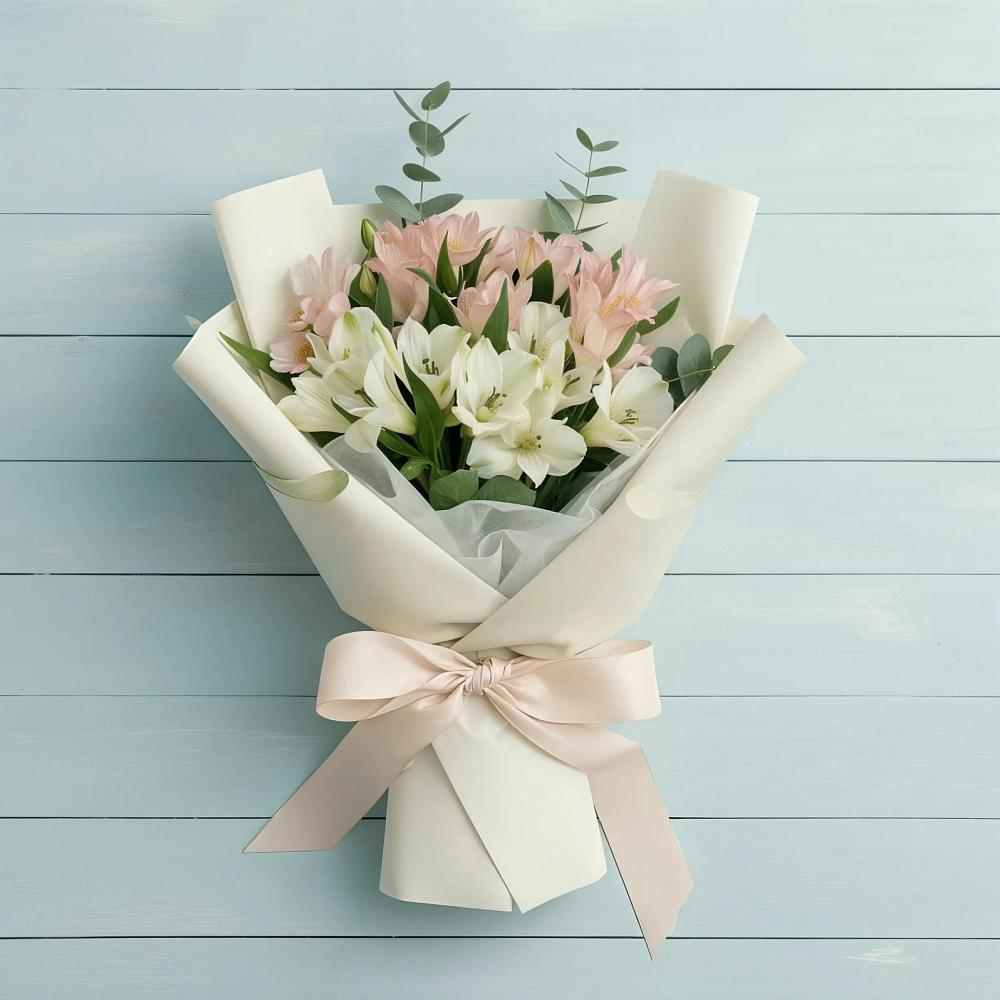 Букет Утренний поцелуй в Иглино Букет цветов из: Альстромерии в Иглино