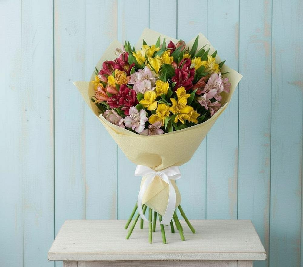 Букет Летние краски в Иглино Букет цветов из: Альстромерии в Иглино