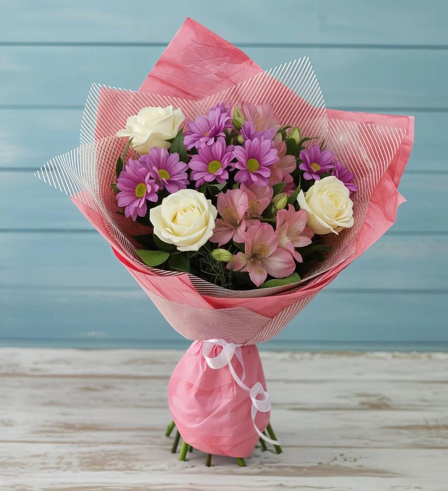 Букет комплимент в Иглино Букет цветов из: Герберы в Иглино