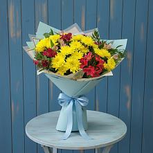 Букет сочные брызги #REPLACE_PRED# Иглино Букет цветов из:  Альстромерии и Хризантемы #REPLACE_PRED# Иглино