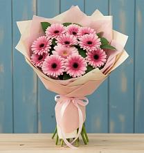 Букет пурпурно-розовый в Иглино Букет цветов из:  Герберы в Иглино