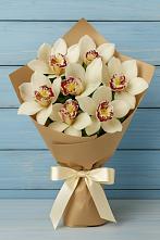 Букет 7 белых орхидей в Иглино Букет цветов из:  Орхидеи и Розы в Иглино